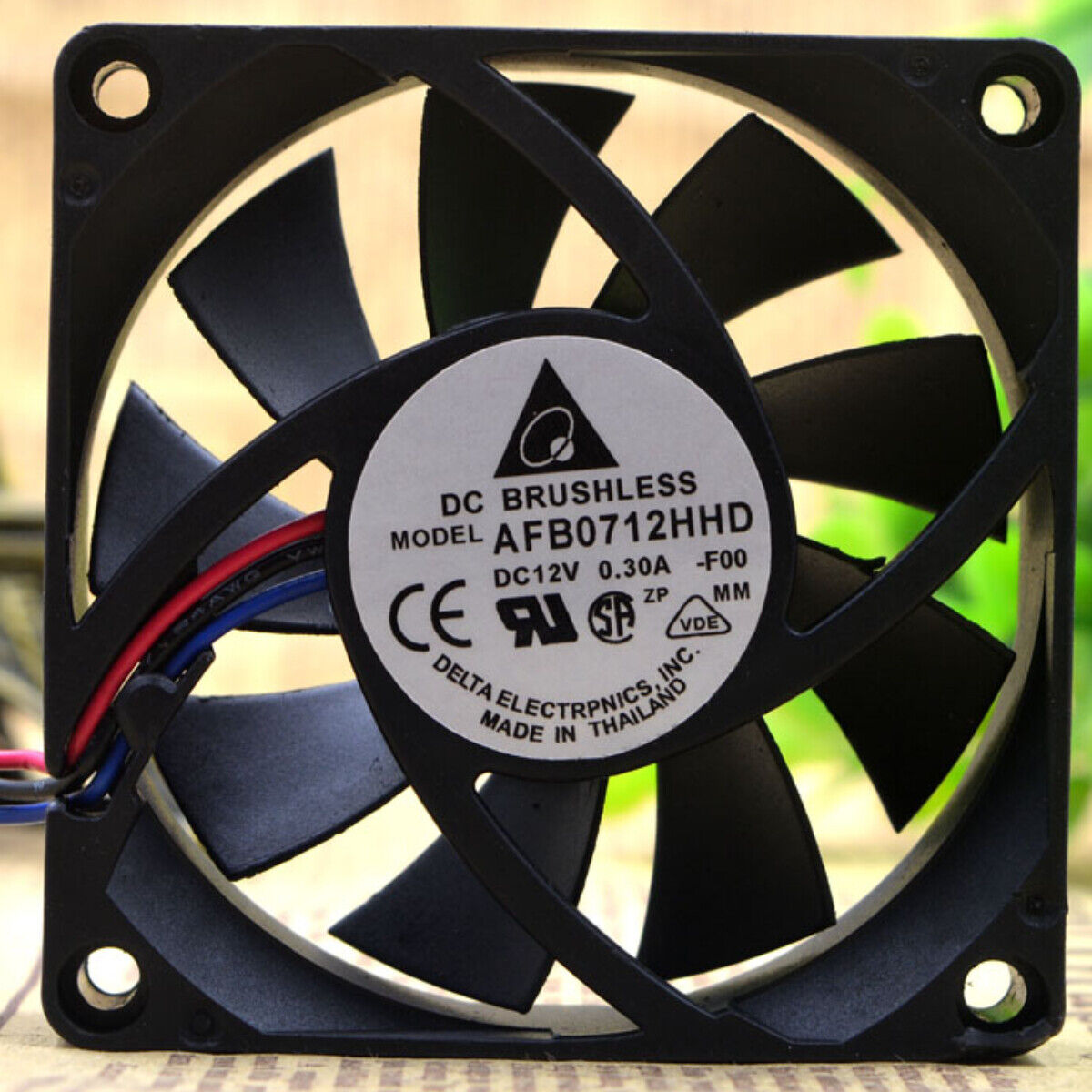 DELTA AFB0712HHD 12V 0.30A 7020 7CM Mute Chassis Cooling Industrial Fan