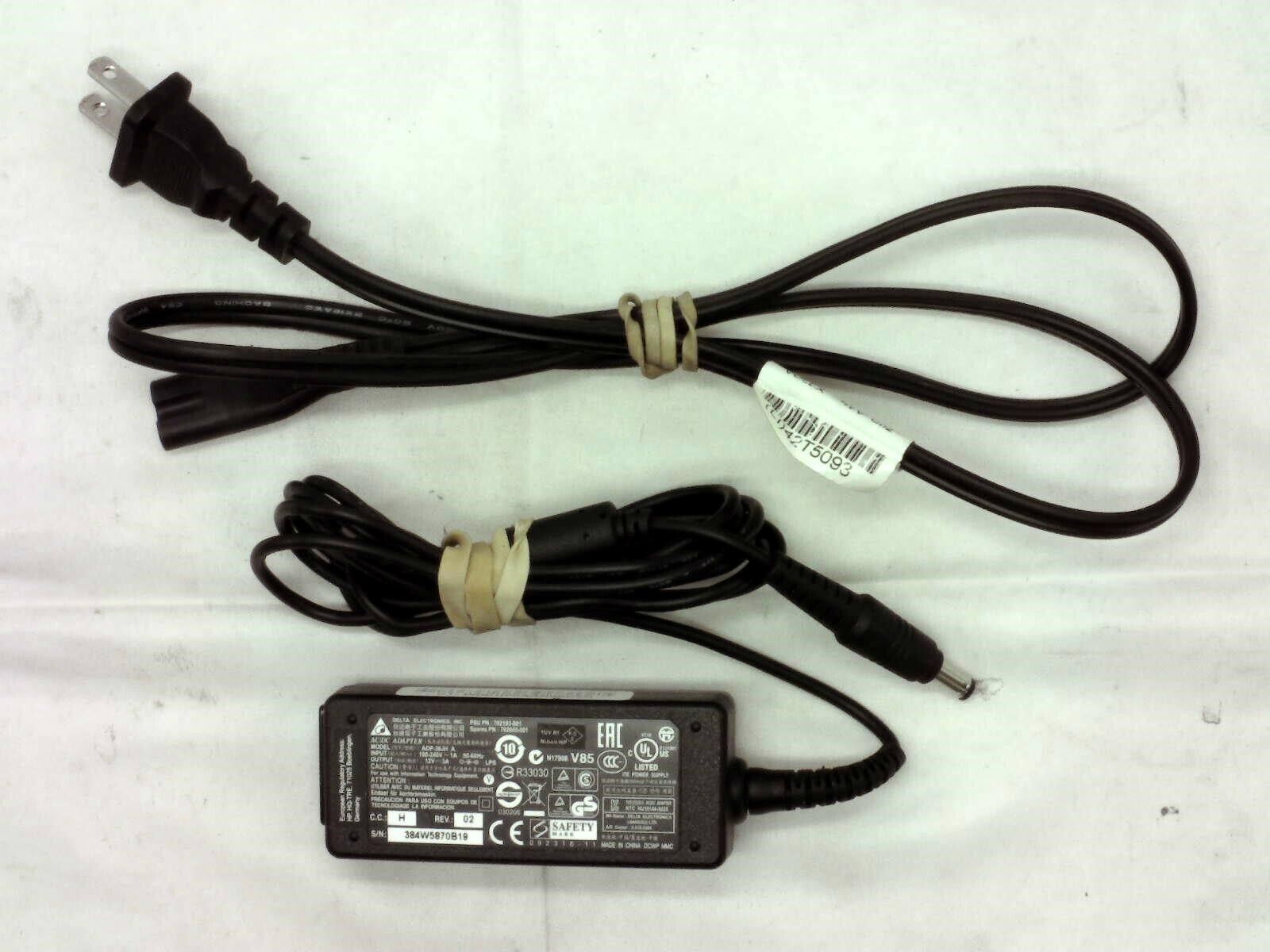 Genuine Delta ADP-36JH AC Adapter 12V 3A Power Supply 36W W/P.Cord OEM