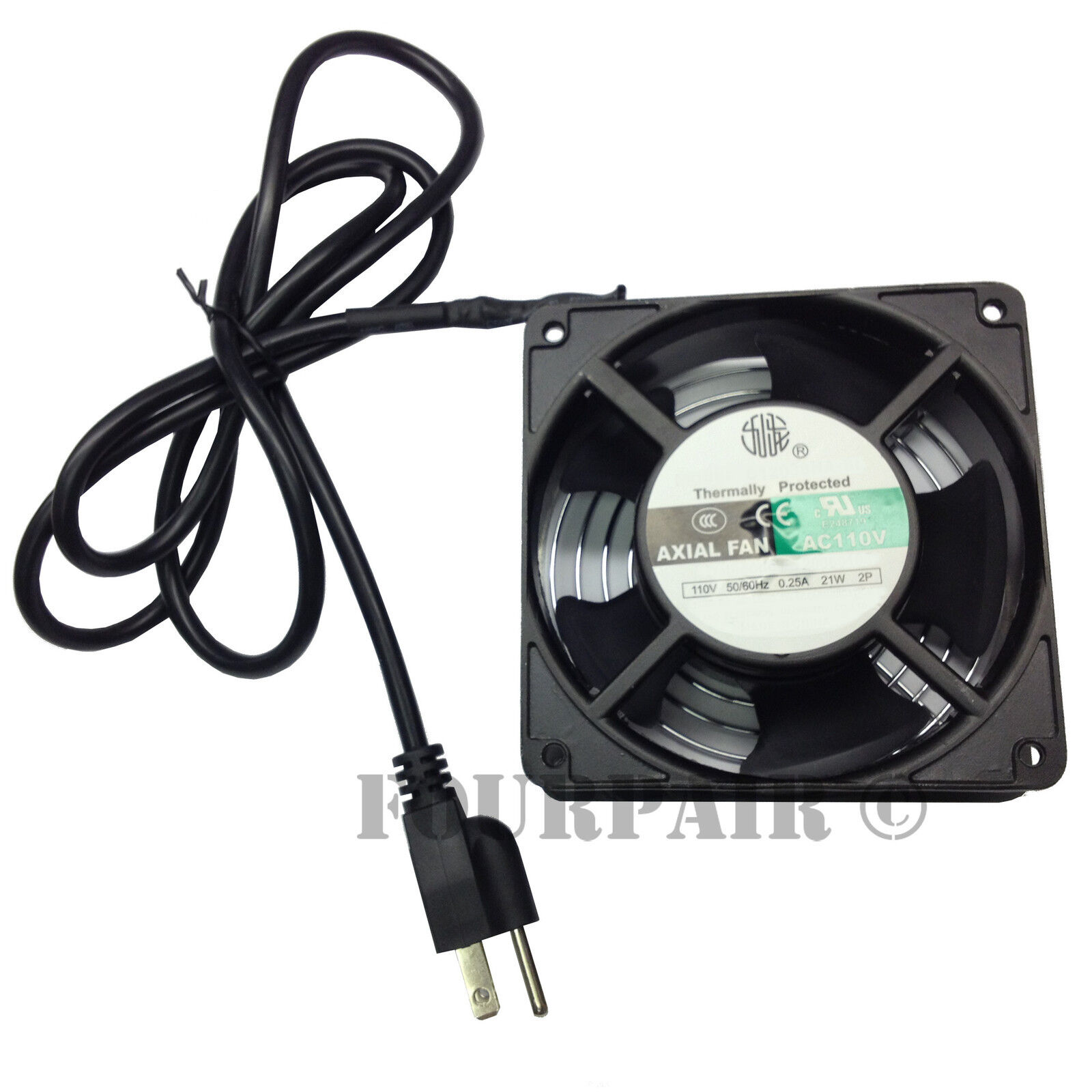 120mm DJ Rack Case Server AV IT Cabinet 110V Power Plug Metal Axial Cooling Fan