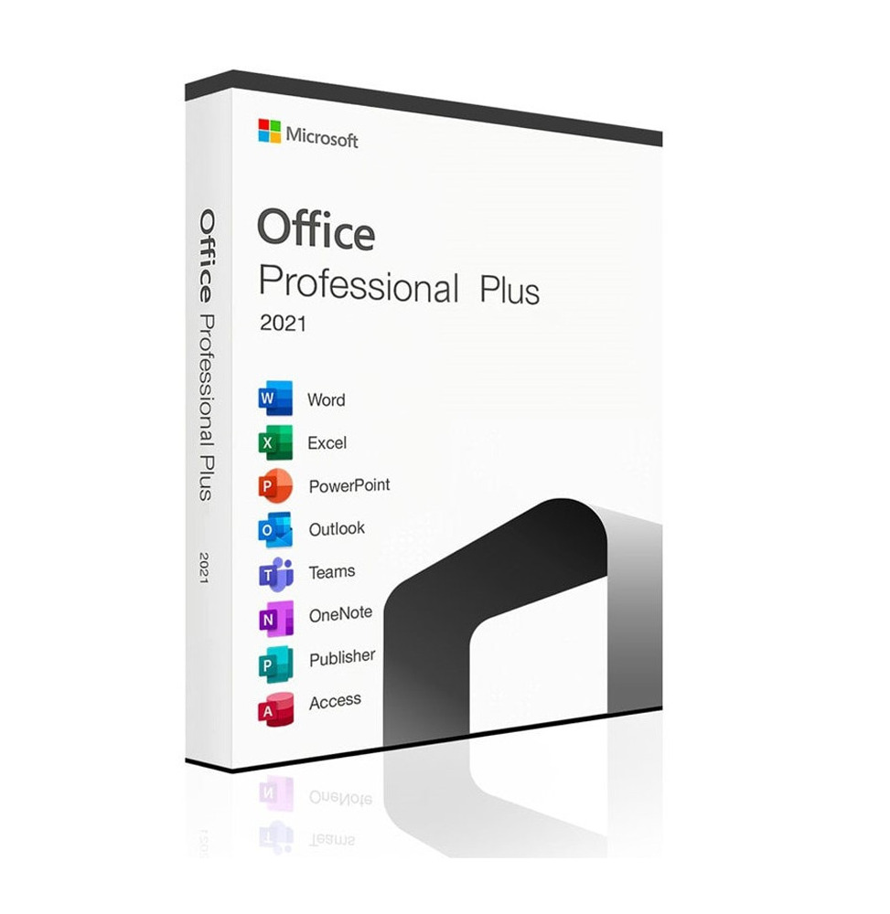 Microsoft Office 2021 Professional Plus Key card Device for Windows and MAC