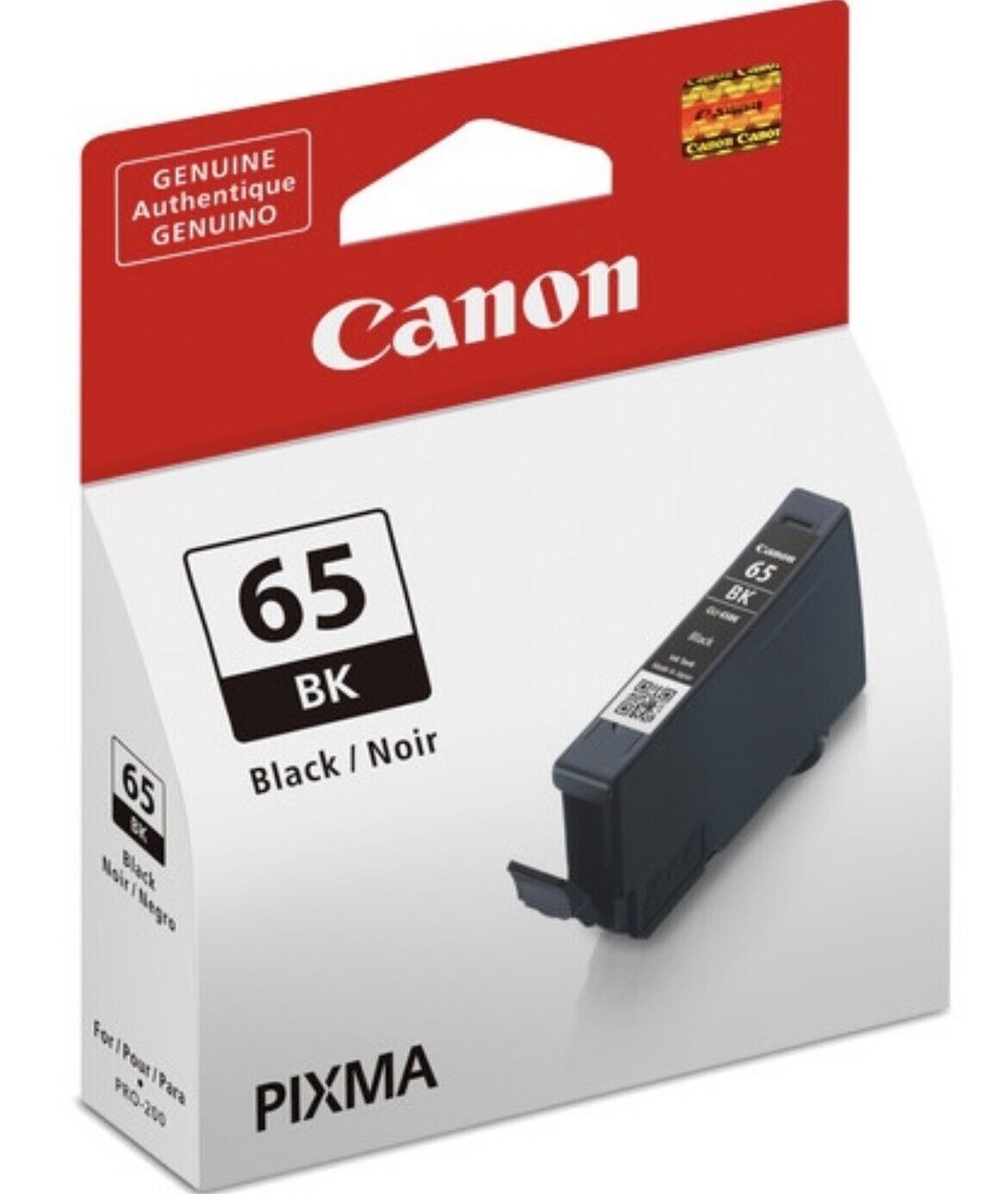 Genuine Canon CLI-65 Individual Black Ink Only for PIXMA Pro-200 Printer