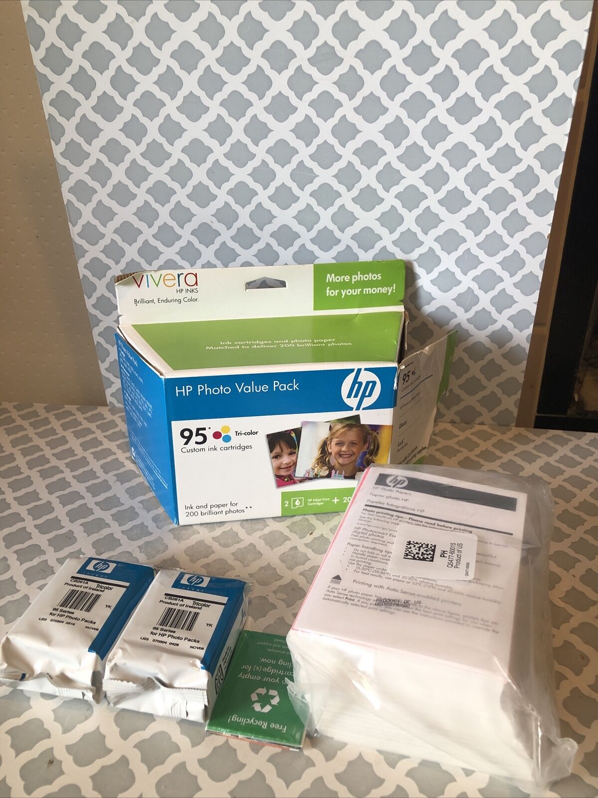 HP Photo Value Pack Custom 95 Series TWO Tri-Color Ink Cartridges *EXP 11/08*