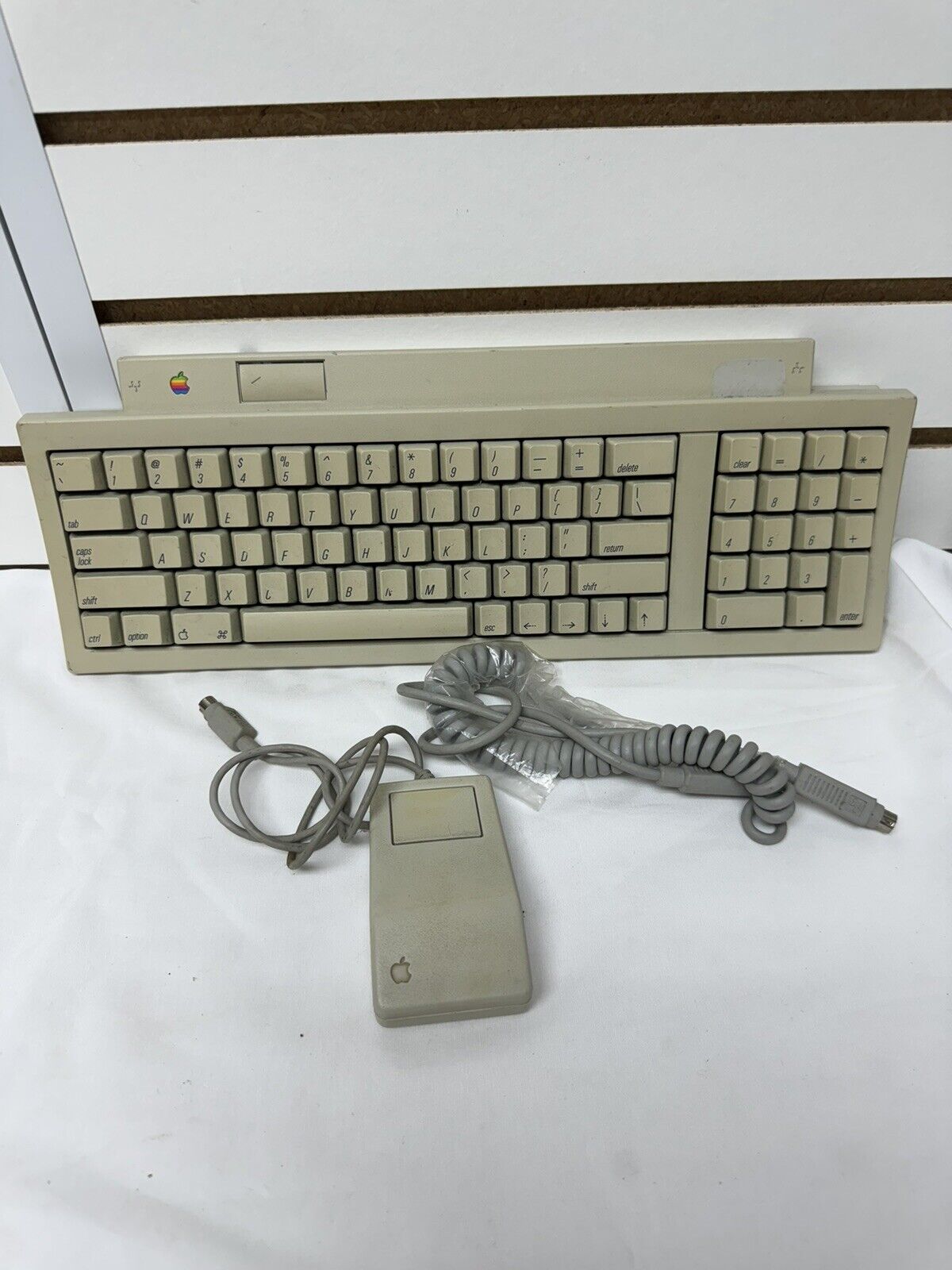 Apple Keyboard II M0487 with Mouse and ADB Cable