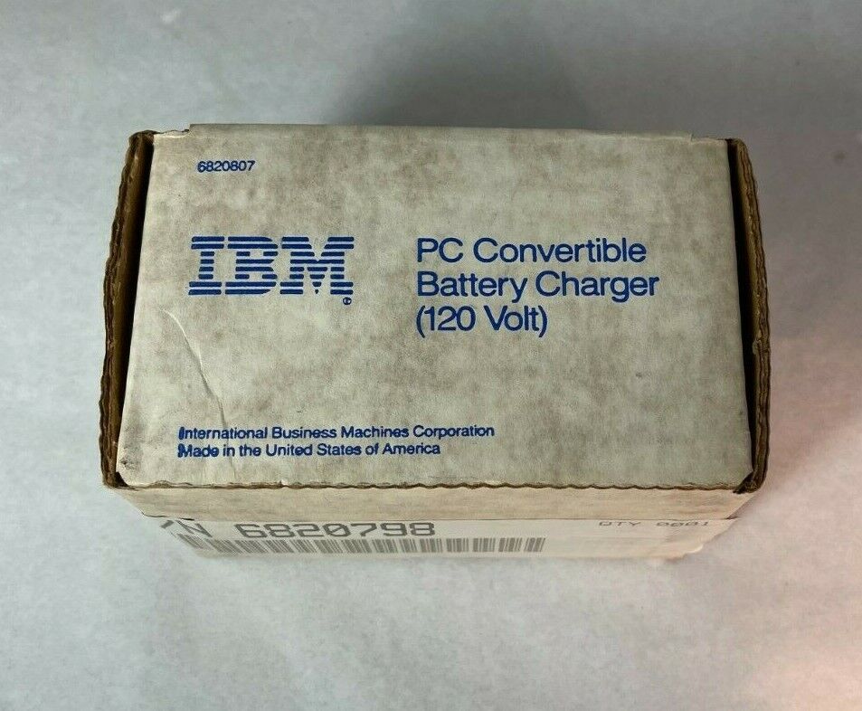 IBM 5140 PC Convertible Battery Charger - New Old Stock - 6820807