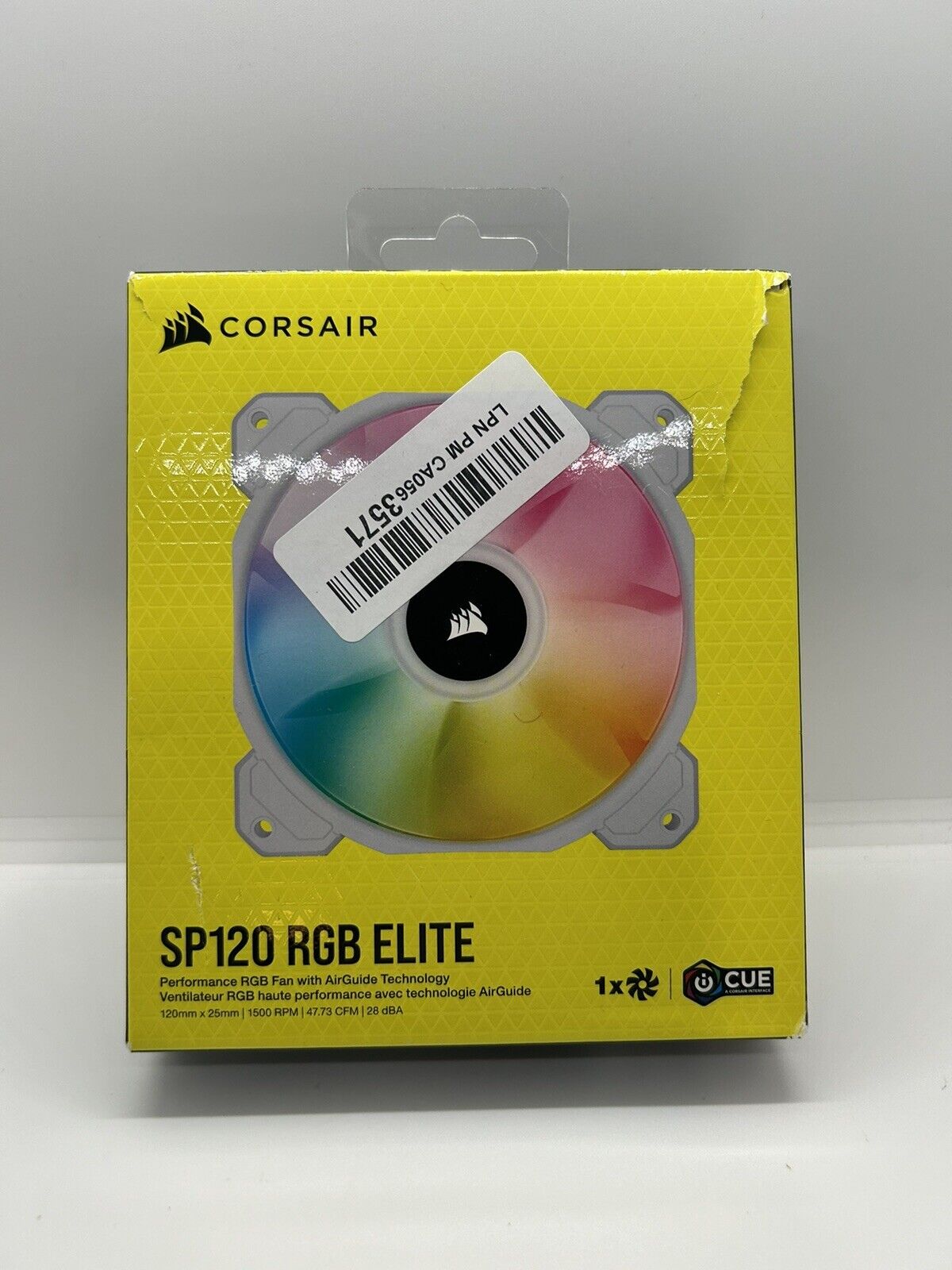 New~CORSAIR SP120 RGB ELITE Performance 120mm PWM Single Fan CO-9050108-WW iCUE
