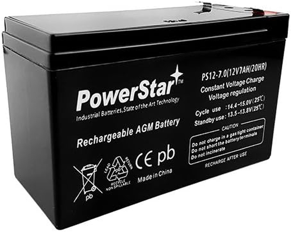 12V 7AH SLA UPS Battery for Compatible with APC RBC5 RBC9 RBC22 RBC32 RBC3