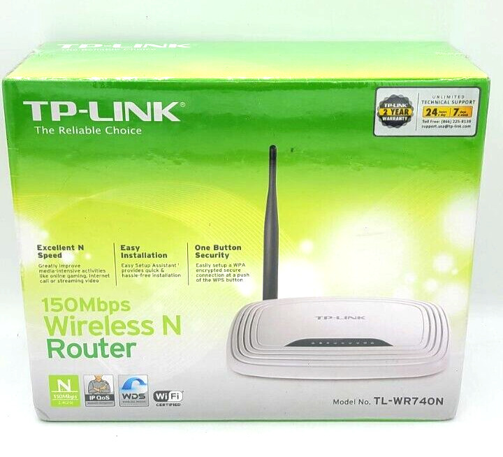 Brand New Sealed Box TP-Link TL-WR740N 150 Mbps 4-Port 10/100 Wireless N Router