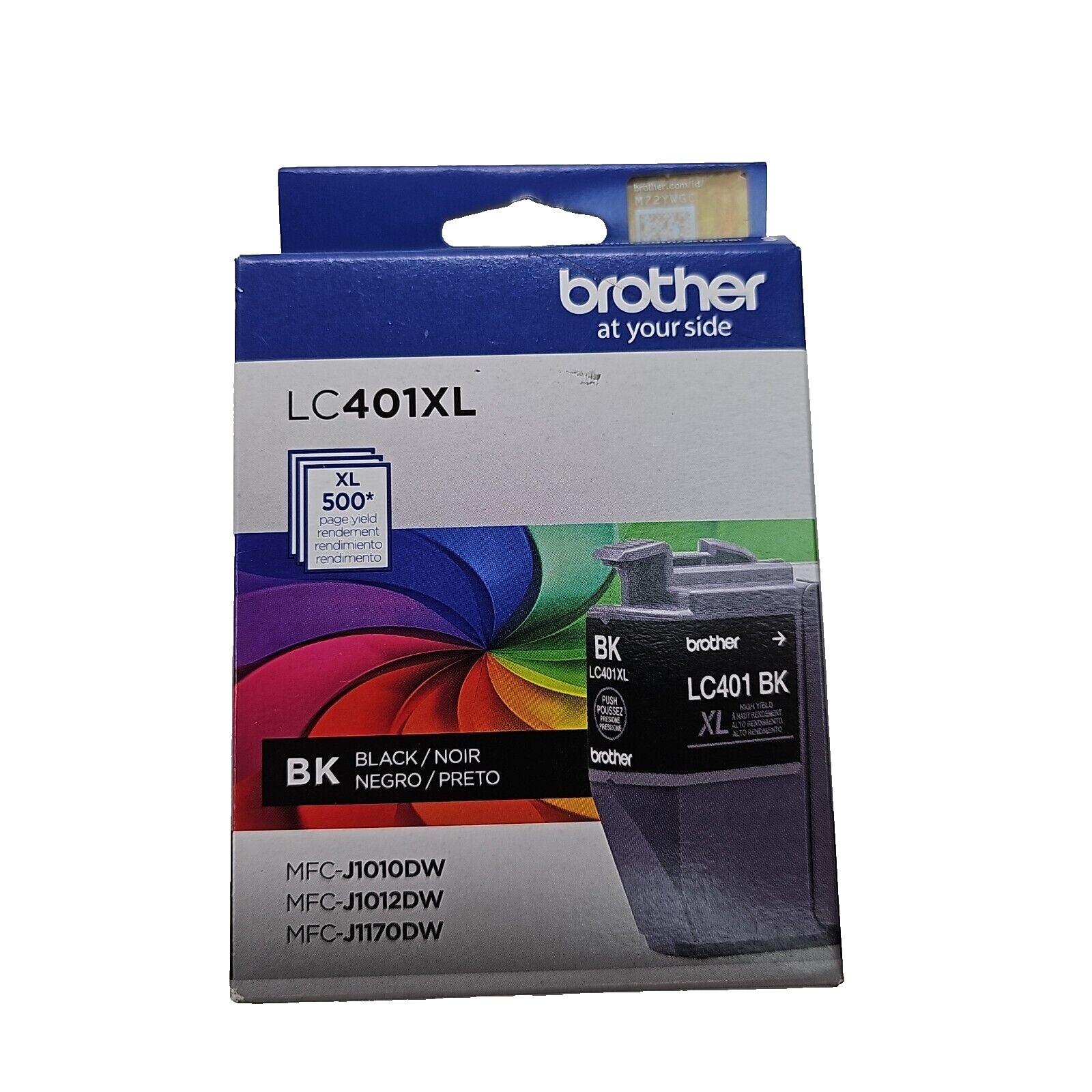 Brother LC401XL High-Yield Genuine Black Cartridge New Sealed Exp 2/2026