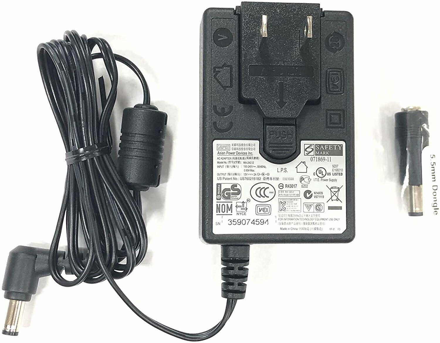 New Original APD 12V AC Adapter For WD:WD20000C033-001,WD10000C033-001