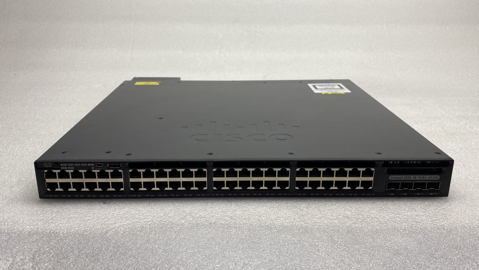 Cisco WS-C3650-48PD-L 48 Port PoE+ 2x 10G SFP+ 1U Base Switch 3650 1x 650WAC PSU
