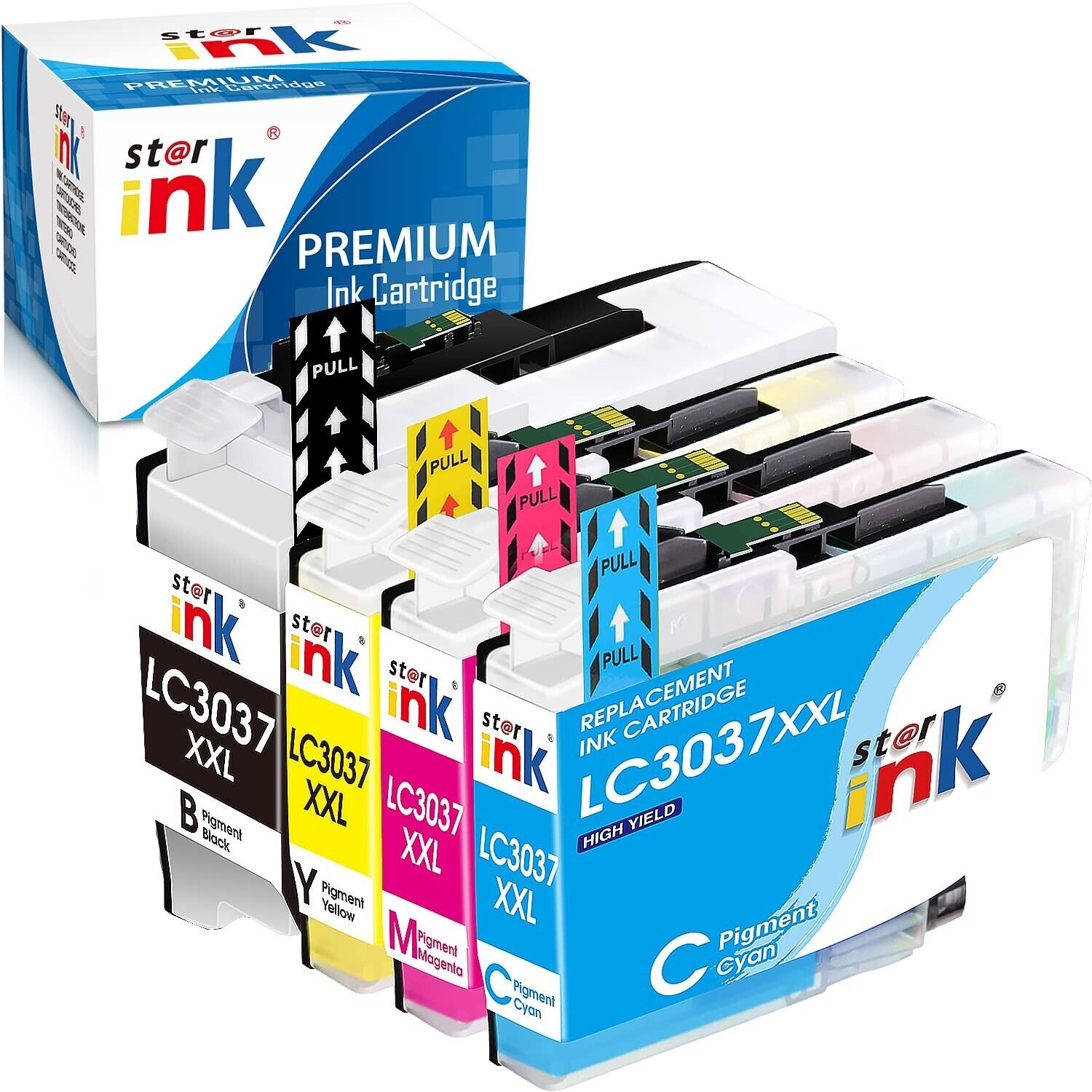 st@r ink LC3037 XXL Ink Cartridges Compatible Replacement for Brother LC-3037...