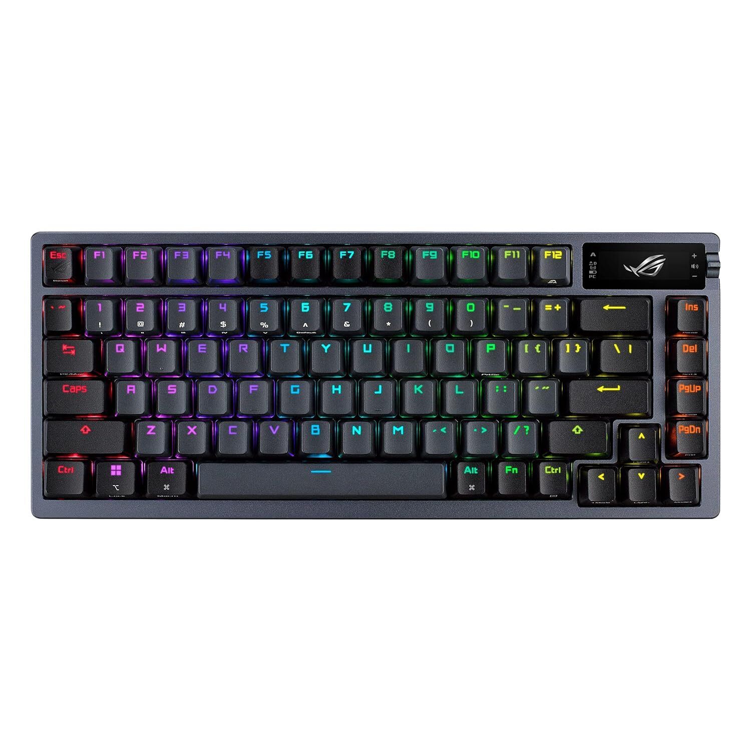 ASUS ROG Azoth 75% Wireless DIY Custom Gaming Keyboard, OLED Display, Three-La