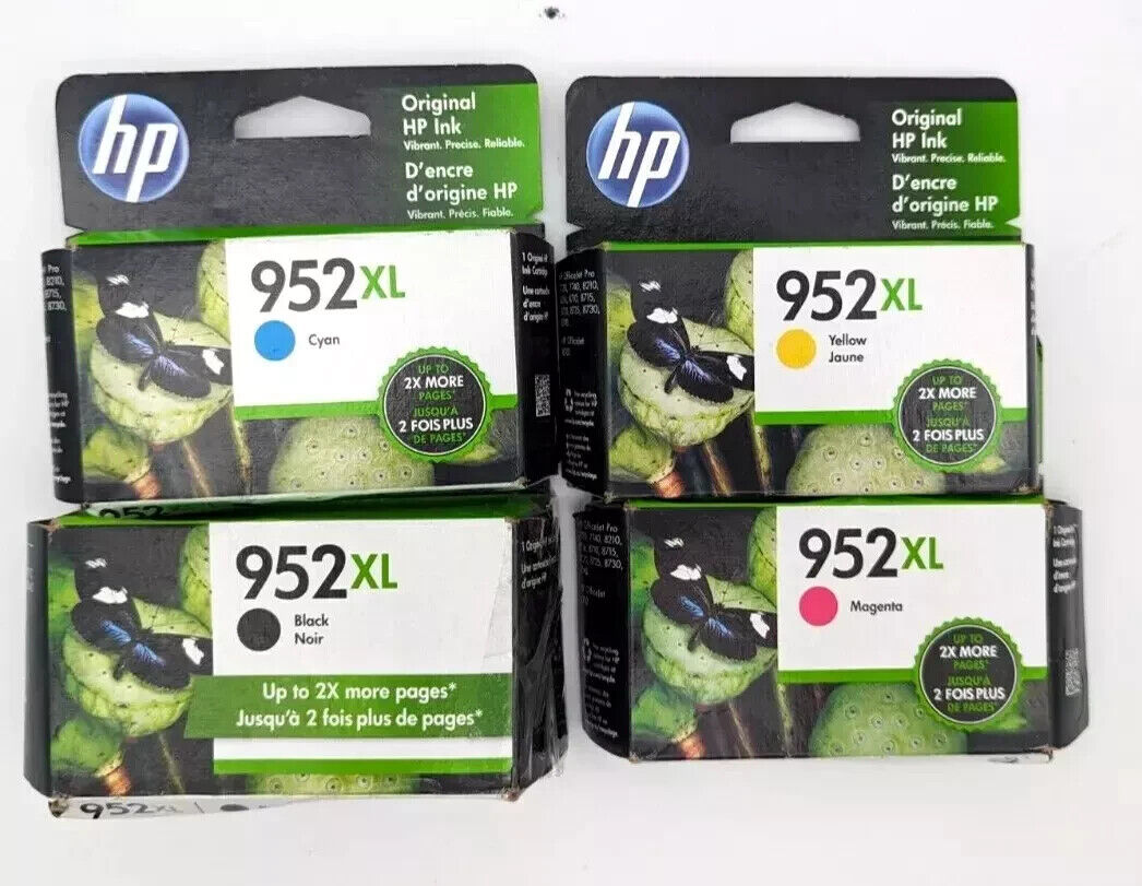 Genuine HP 952XL Black & 952XL Color OfficeJet 8725 8210 8730 Exp 2024
