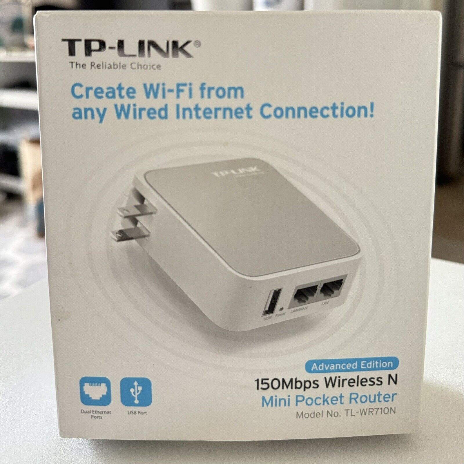 NEW TP-LINK TL-WR710N 150Mbps Wireless N Mini Pocket Router