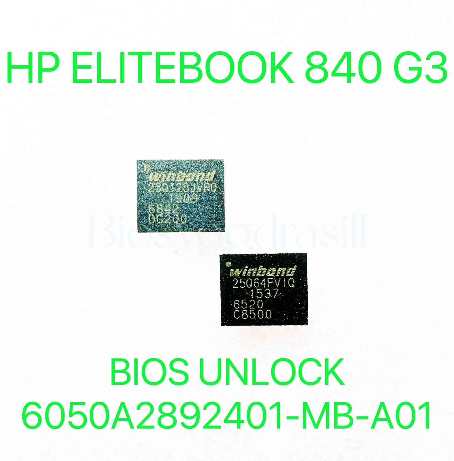 HP ELITEBOOK 840 G3 MAIN&EC BIOS CHIP PASSWORD UNLOCK CHIP 6050A2892401-MB-A01