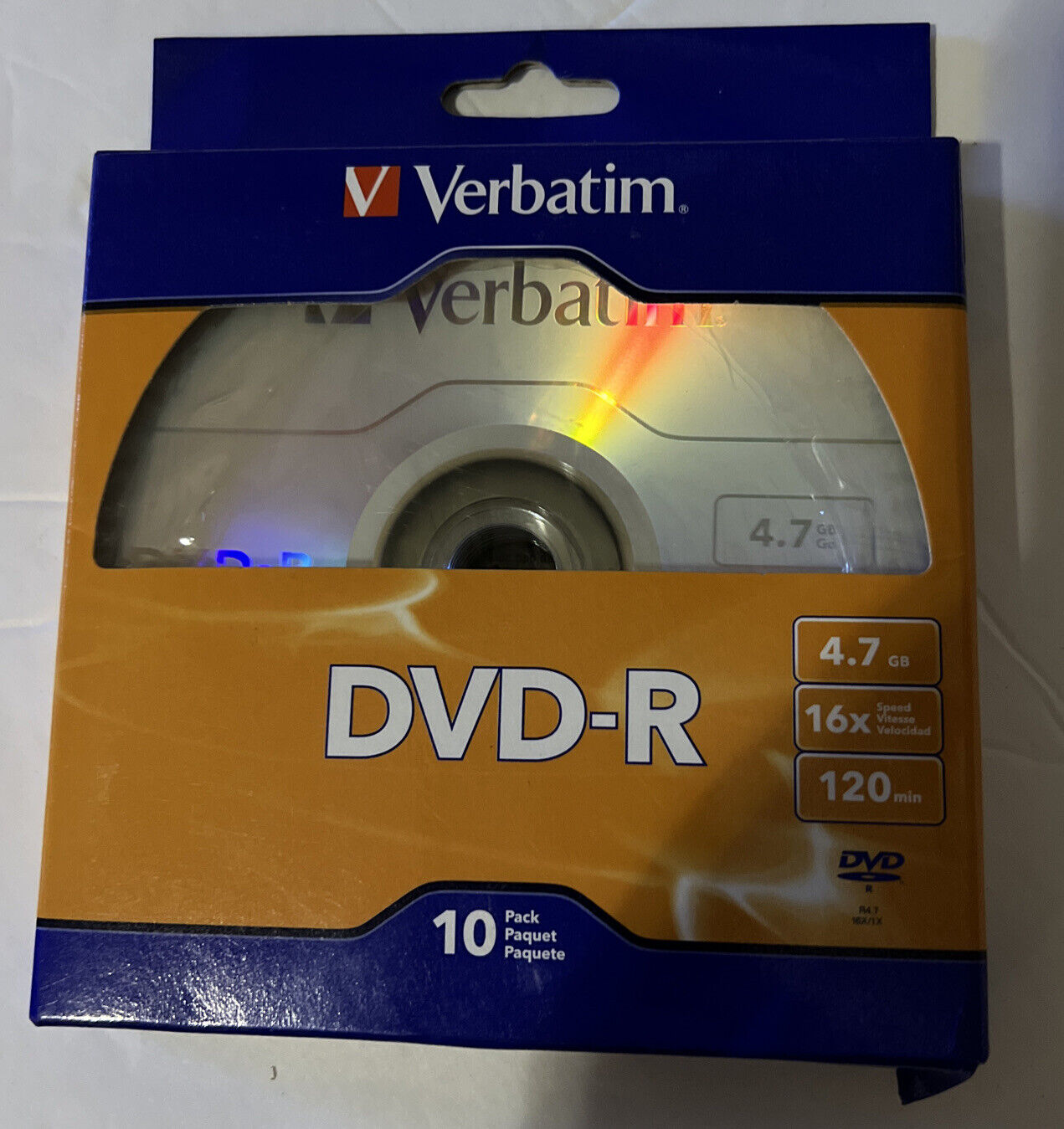 Verbatim DVD-R 4.7 GB 16x Speed 120 Minutes New 10 Pack