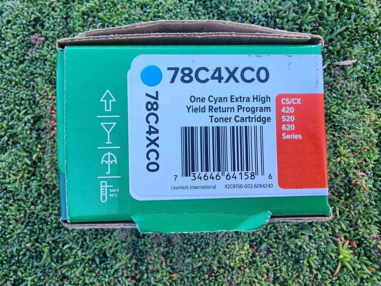 Lexmark 78C1XCO Cyan Extra High Yield Return Program Toner Cartridge Unison