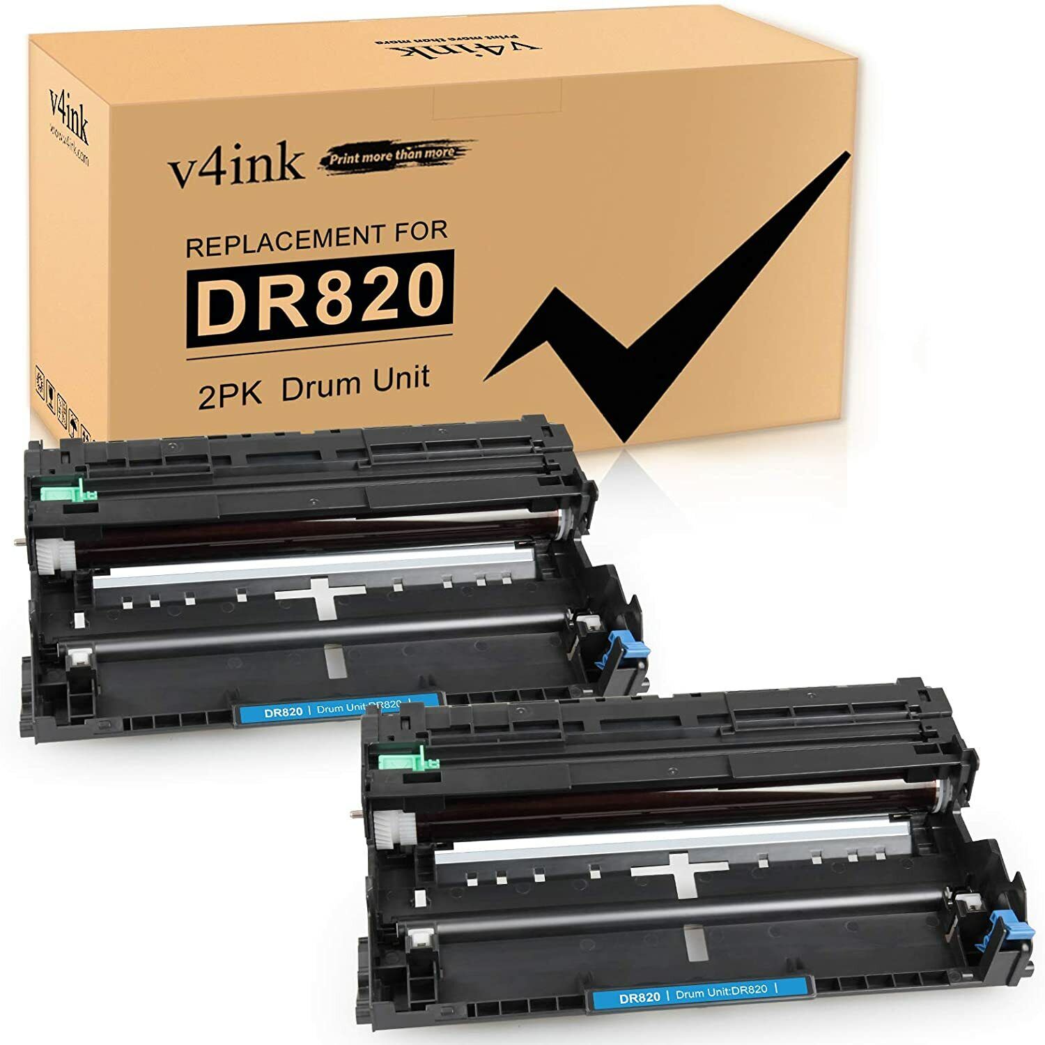 2PK Compatible Brother DR820 Drum Unit use with HLL6200DW L6200DWT L5100DN v4ink