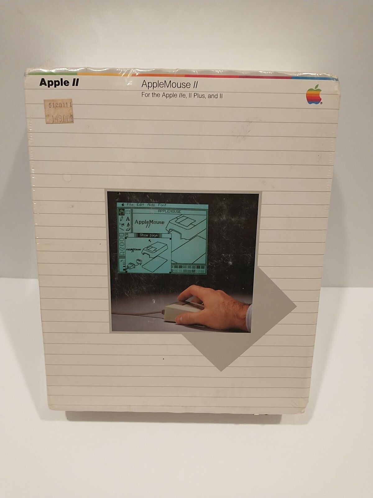 AppleMouse II IIe II Plus Vintage Desktop with Card  SEALED NOS  b23