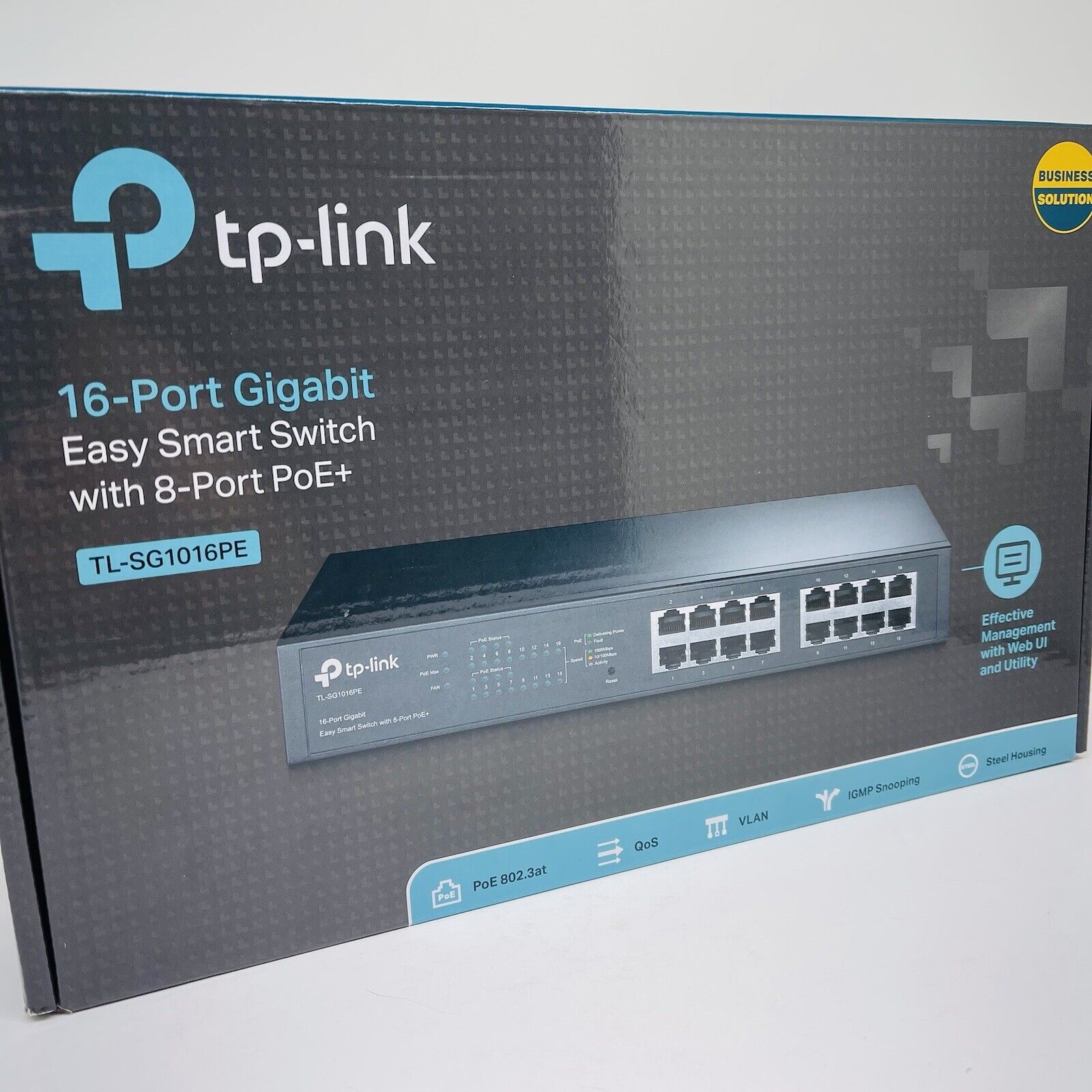 TP-LINK 16-Port Gigabit Easy Smart PoE Switch with 8-Port PoE+ FAST SHIPS FREE