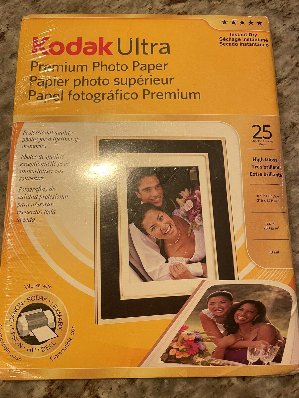 Kodak Ultra-Premium Photo Paper 4x6 Instant Dry High Gloss 25 sheets New 2007