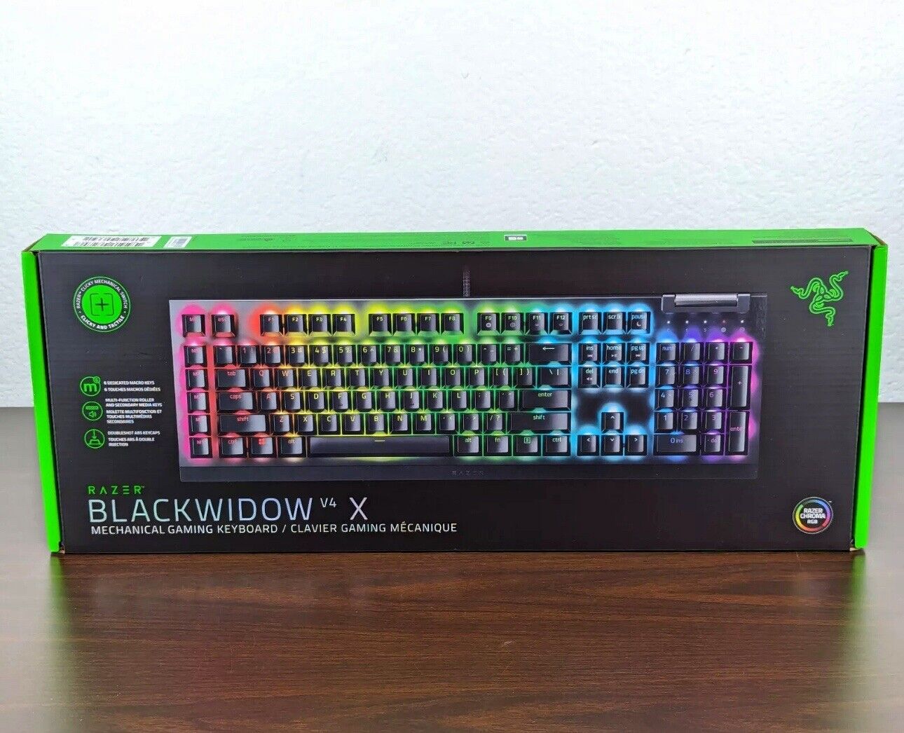 Razer BlackWidow V4 X Mechanical Gaming Keyboard with Razer Chroma RGB - NEW