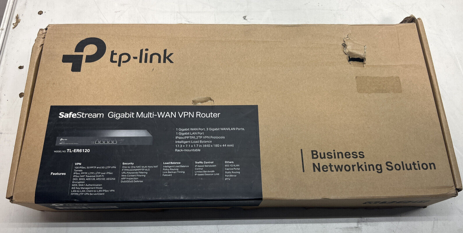 TP-Link TL-ER6120 SafeStream Gigabit Multi-WAN VPN Router
