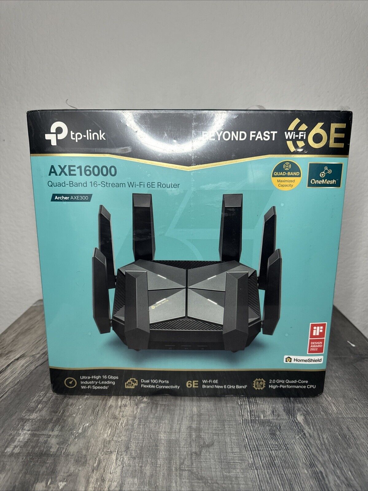 TP-LINK AXE16000 Quad-Band 7 Ports Wi-Fi 10Gbps Gaming Router NEW