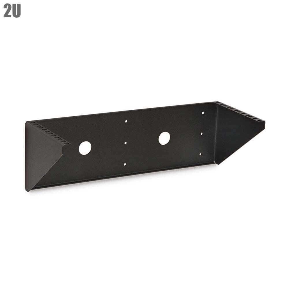 2U V-Rack Horizontal/Vertical Universal Mounting Holes Wall/Desk Bracket Mount