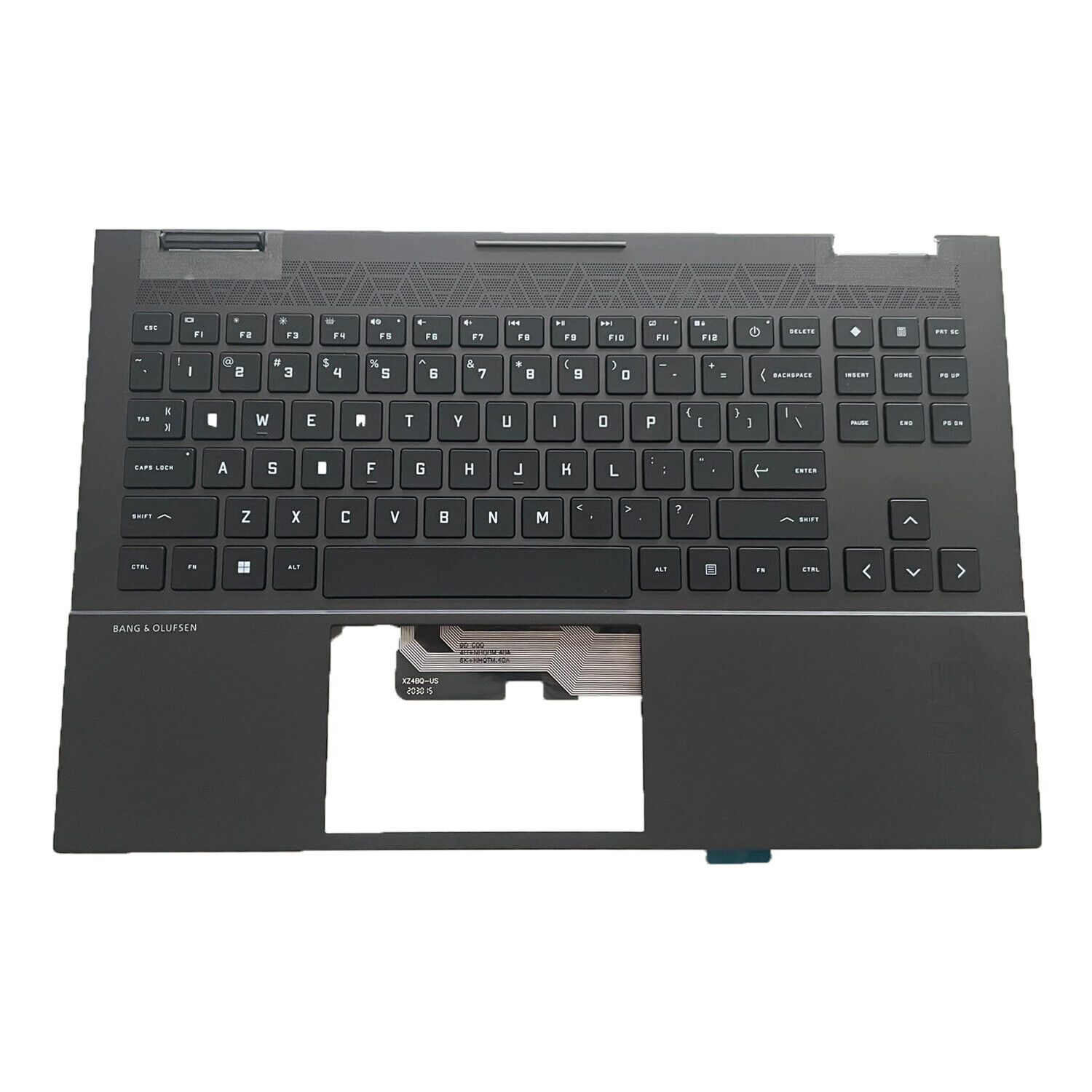 For HP OMEN 15-EK 15-EN Laptop Palmrest Cover Keyboard White Backlit M00666-001