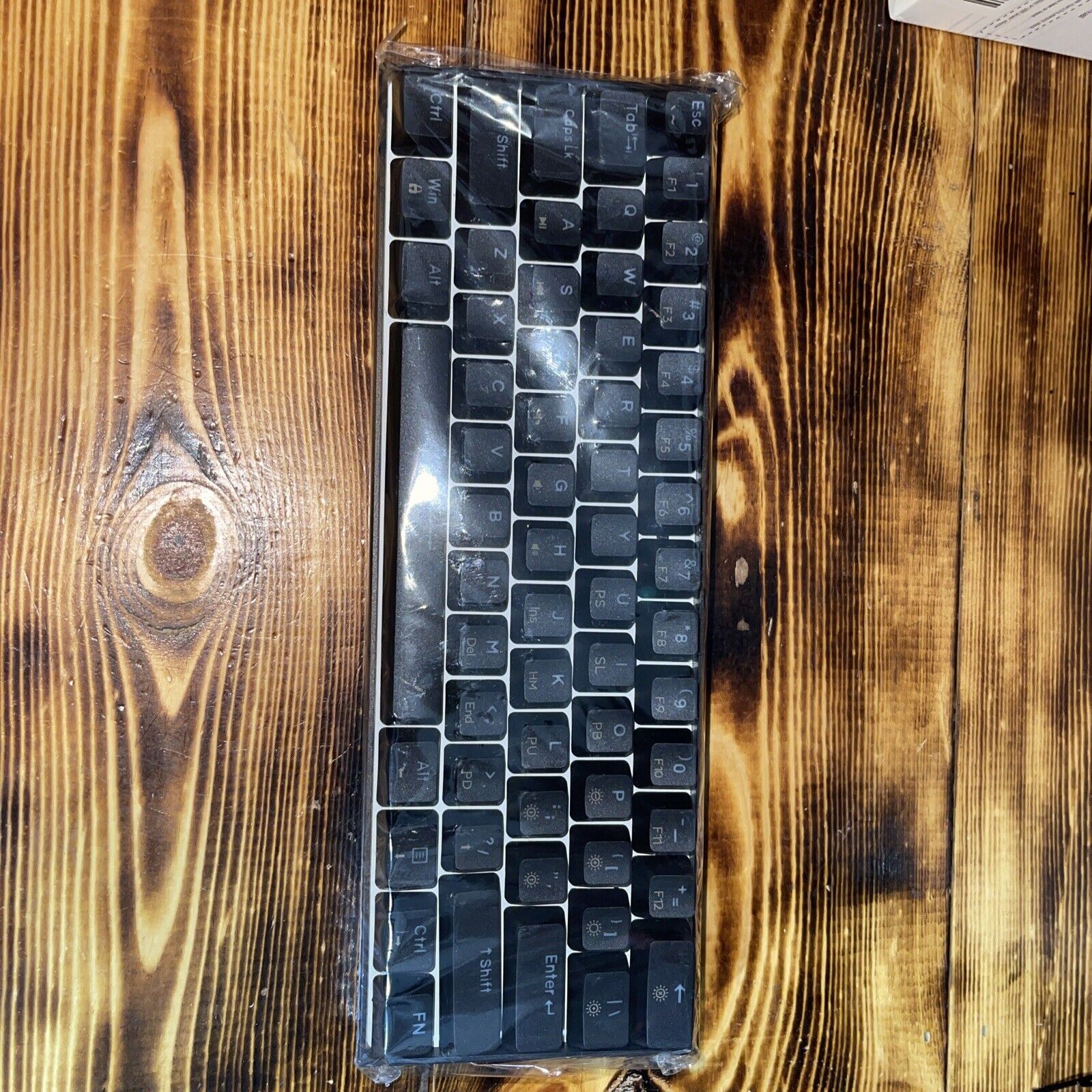  DK61E 60% Mechanical Gaming Keyboard, RGB Backlit Wired PBT DK61E-Brown Switch