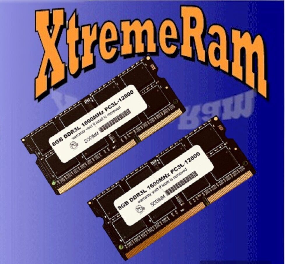 Xtremeram 16GB 2x 8GB DDR3L PC3L-12800 1600 MHz SODIMM Laptop MEMORY RAM Kit