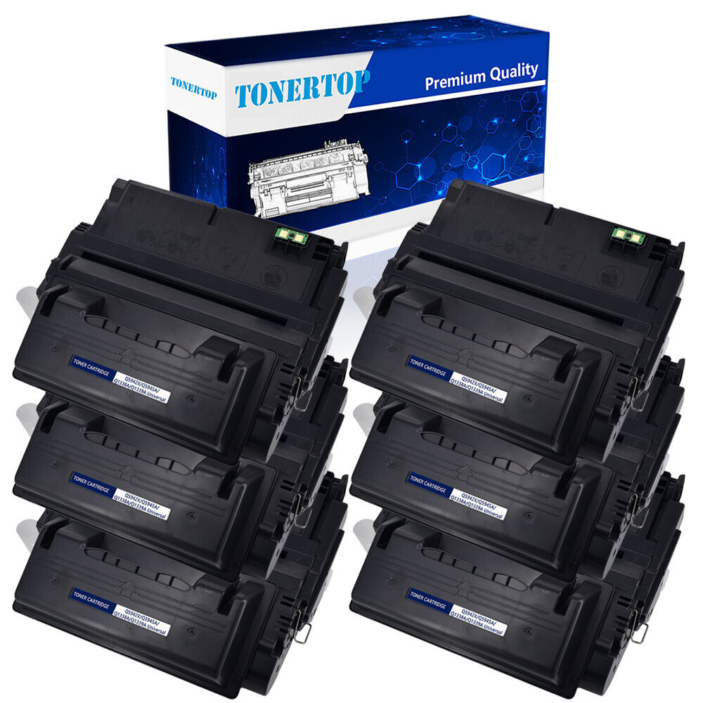 6PK Q1338A Toner Cartridge Compatible For HP 38A LaserJet 4300n 4300tn 4300dtn