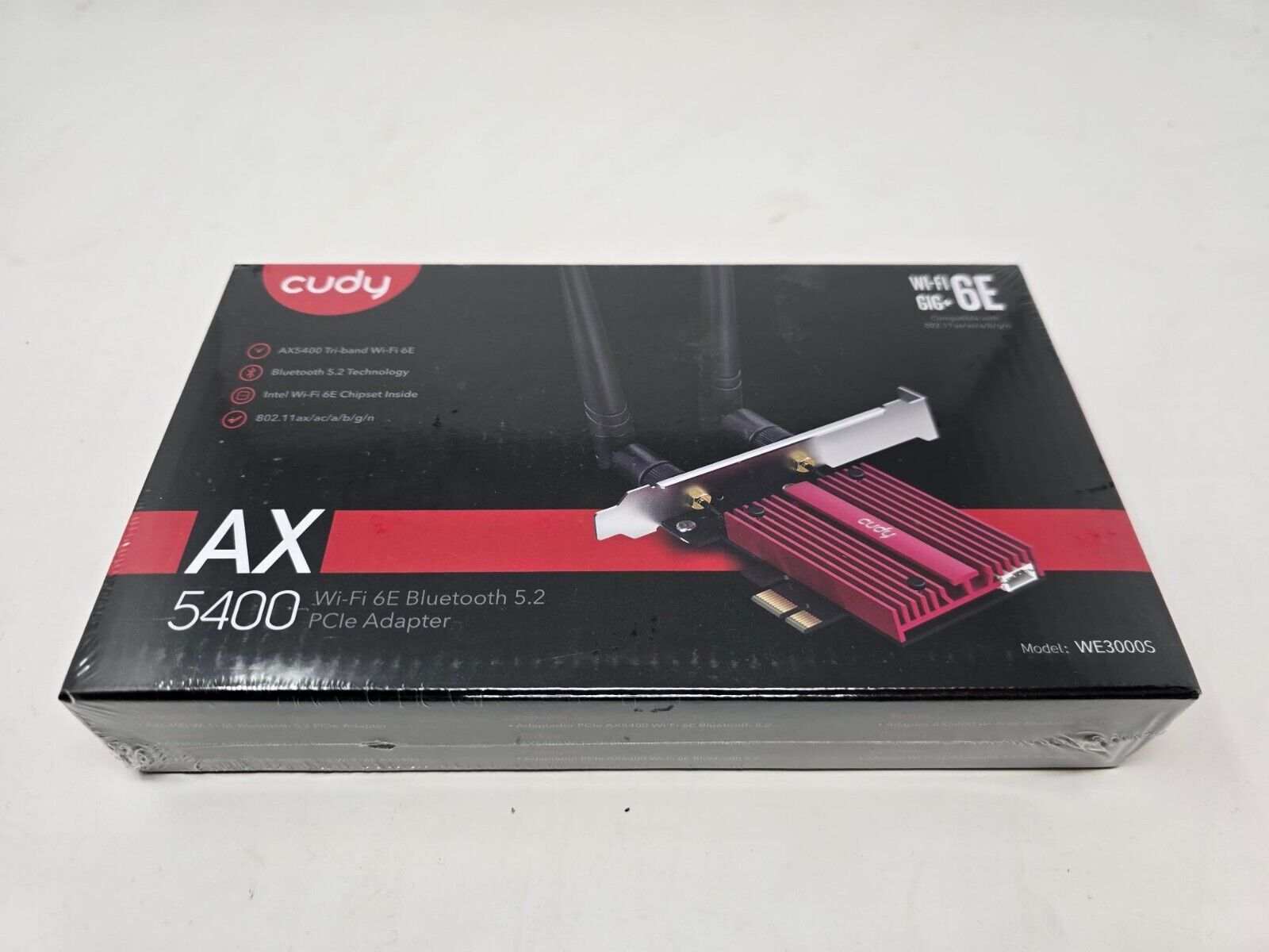 Cudy AX5400 Wireless WiFi 6 6E PCIe Card  Bluetooth 5.2, AX210, 2402 WE3000S V2