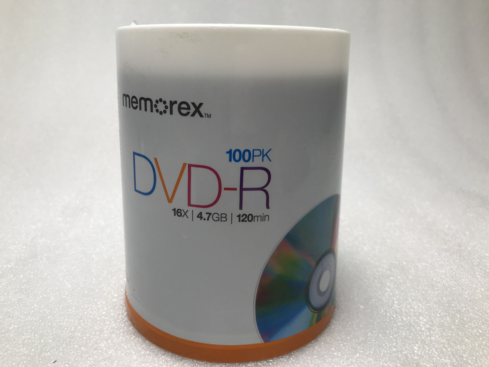 New Memorex DVD-R 100 Pack 16X 4.7Gb 120min Recordable DVD-R