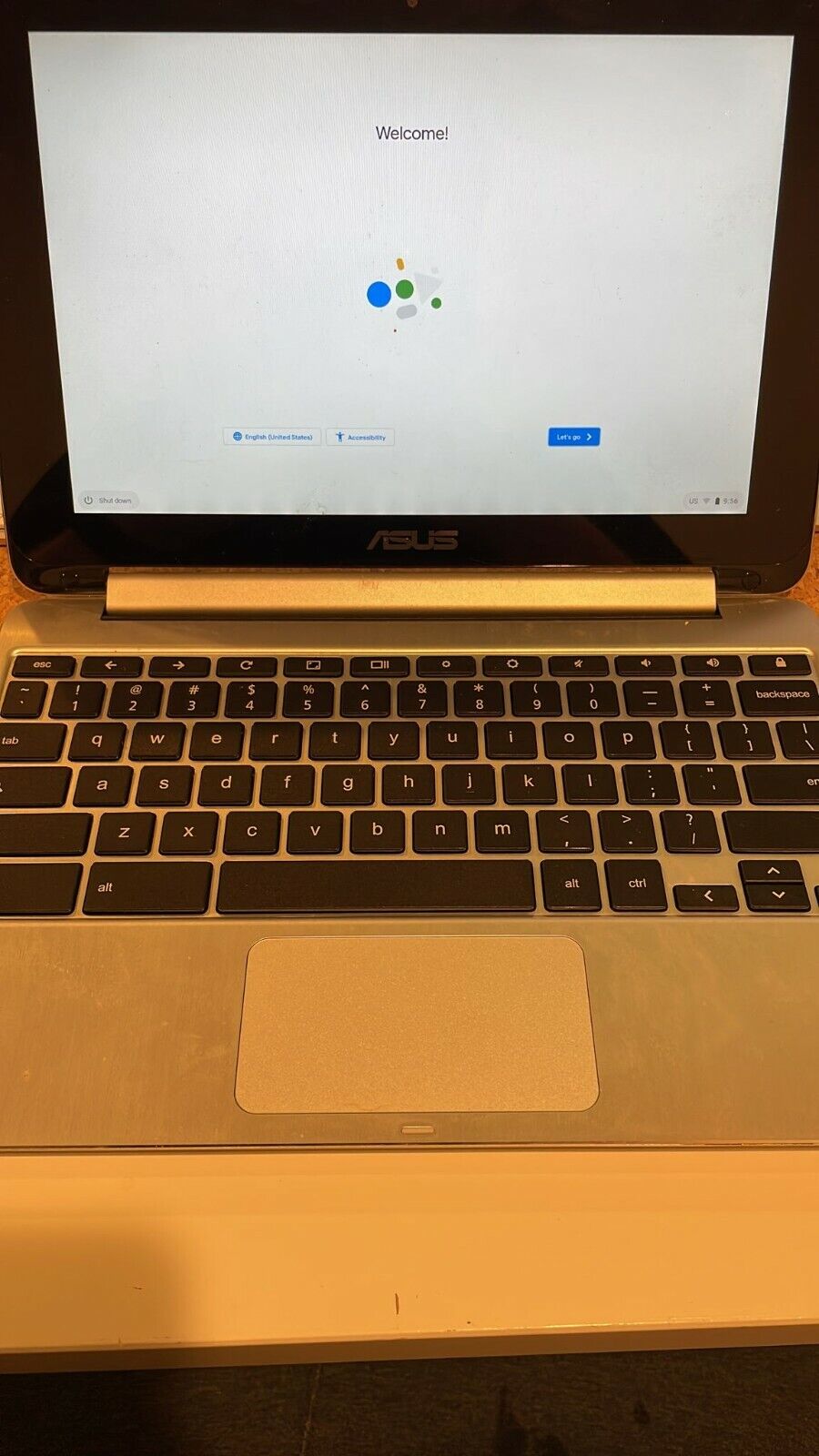 ASUS C100PA-DB02 10.1-inch Touch Chromebook Flip 4GB 16GB Good Screen PARTS ONLY