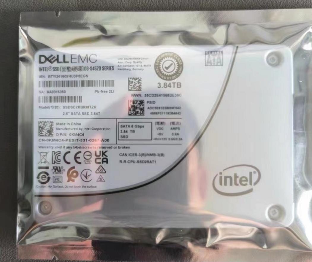New Intel S4520 3.84TB Dell D3-S4520 SATA III 6Gb/s 2.5