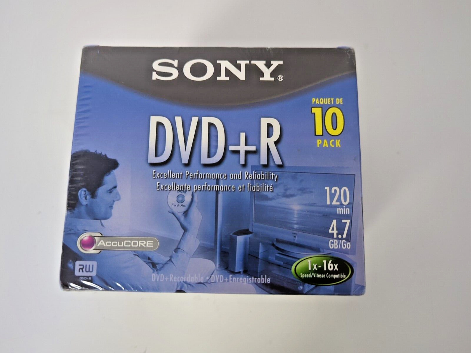 SONY DVD+R 10 PACK 120min 4.7 GB/Go