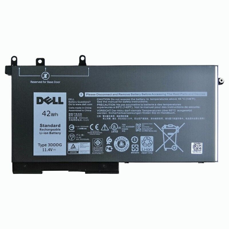 Genuine OEM 3DDDG Battery for Dell Latitude 15 3520 3530 E5280 E5480 E5580 42Wh