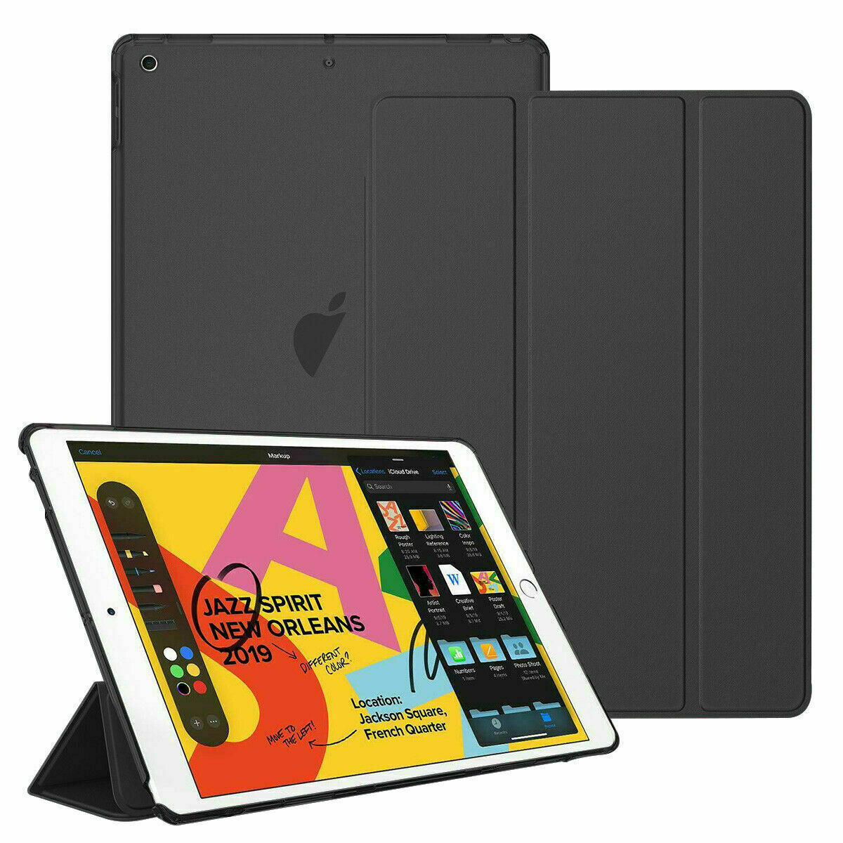 For Apple iPad 9th 8th 7th 6th 5th Generation 10.2 Case Leather Stand Flip Cover