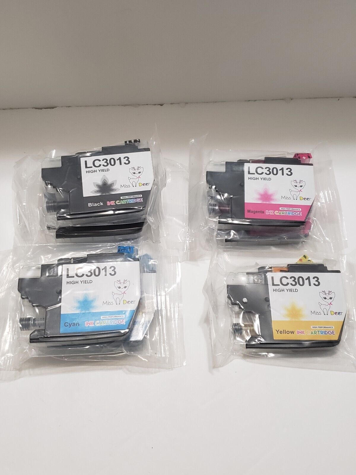 Miss Deer High Yield Ink Cartridges LC3013 Lot of 7 New Sealed No Box