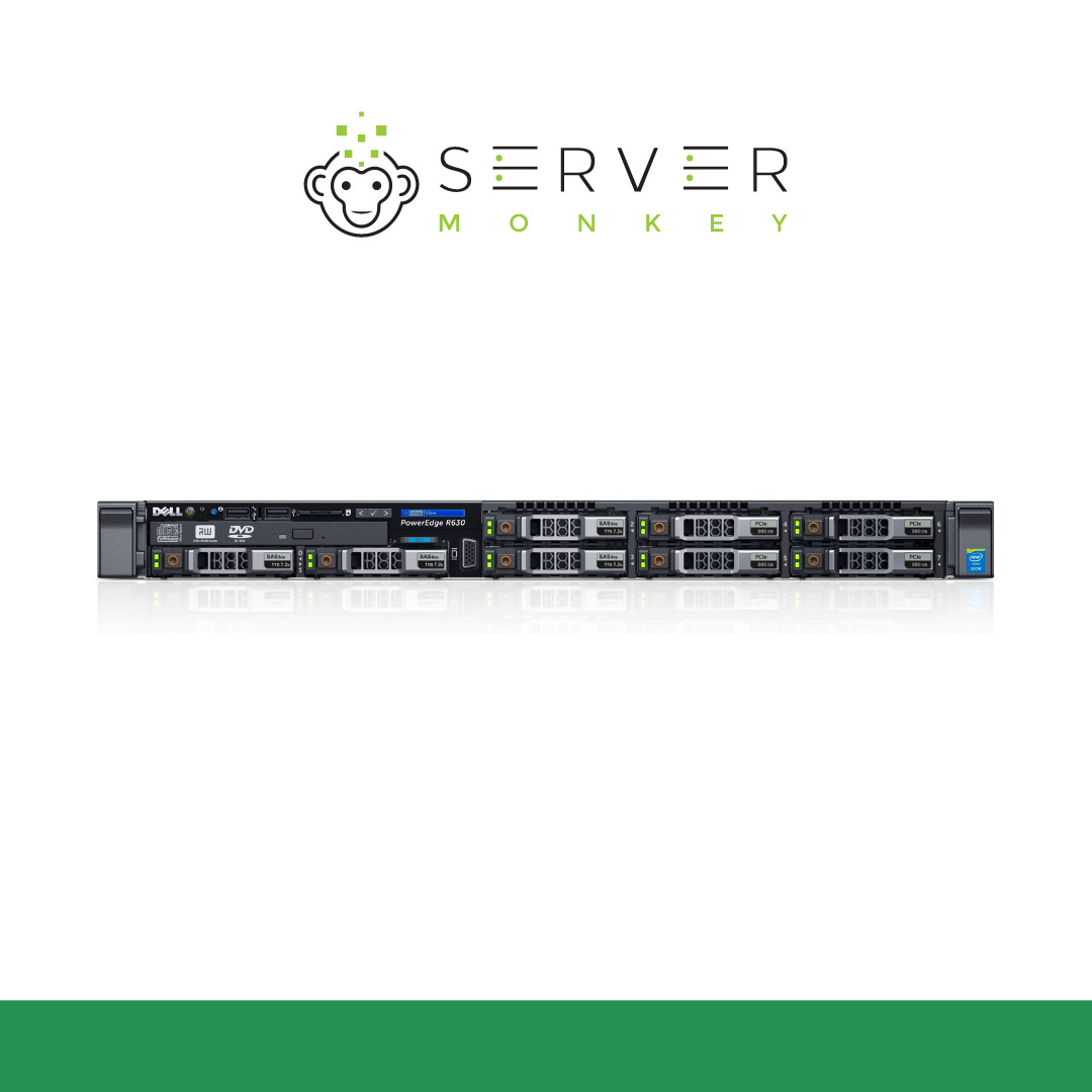 Dell PowerEdge R630 Server | 2x E5-2660V3 | 256GB | H730P | 8x 800GB SATA SSD
