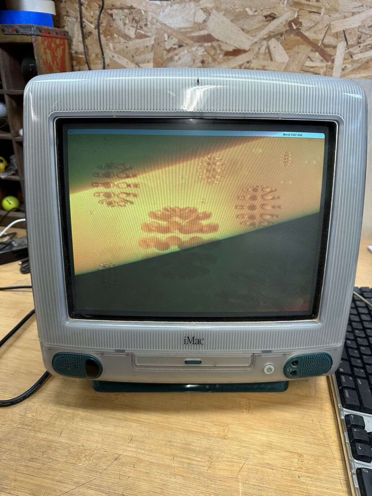 Working Vintage Blueberry Apple iMac DV 400MHz 128MB Ram With Extras