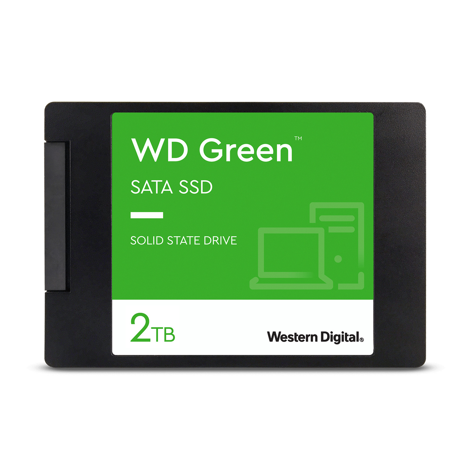 Western Digital 2TB WD Green SATA Internal SSD, 2.5\'\'/7mm Cased - WDS200T2G0A