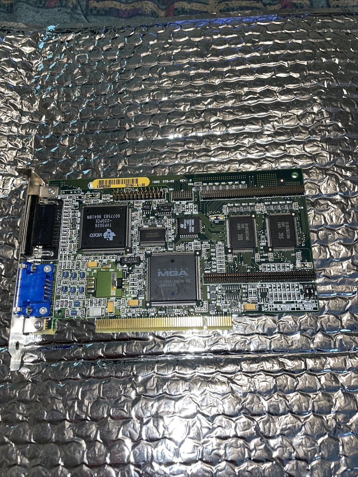 Matrox 576-05 Rev B MGA-MIL/2/IG2 PCI Video Card.  2MB.