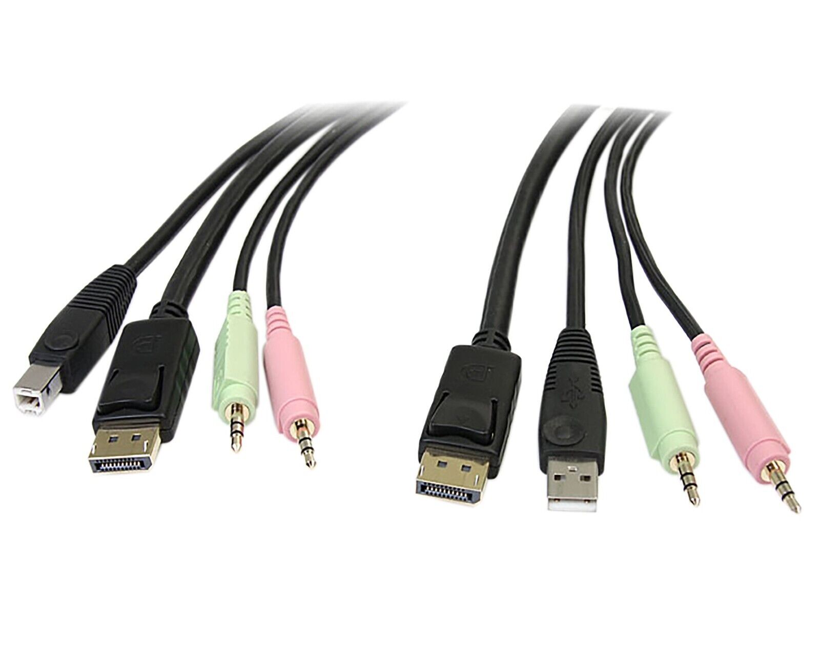 StarTech DP4N1USB6 6 ft 4-in-1 USB DisplayPort KVM Switch Cable - DisplayPort