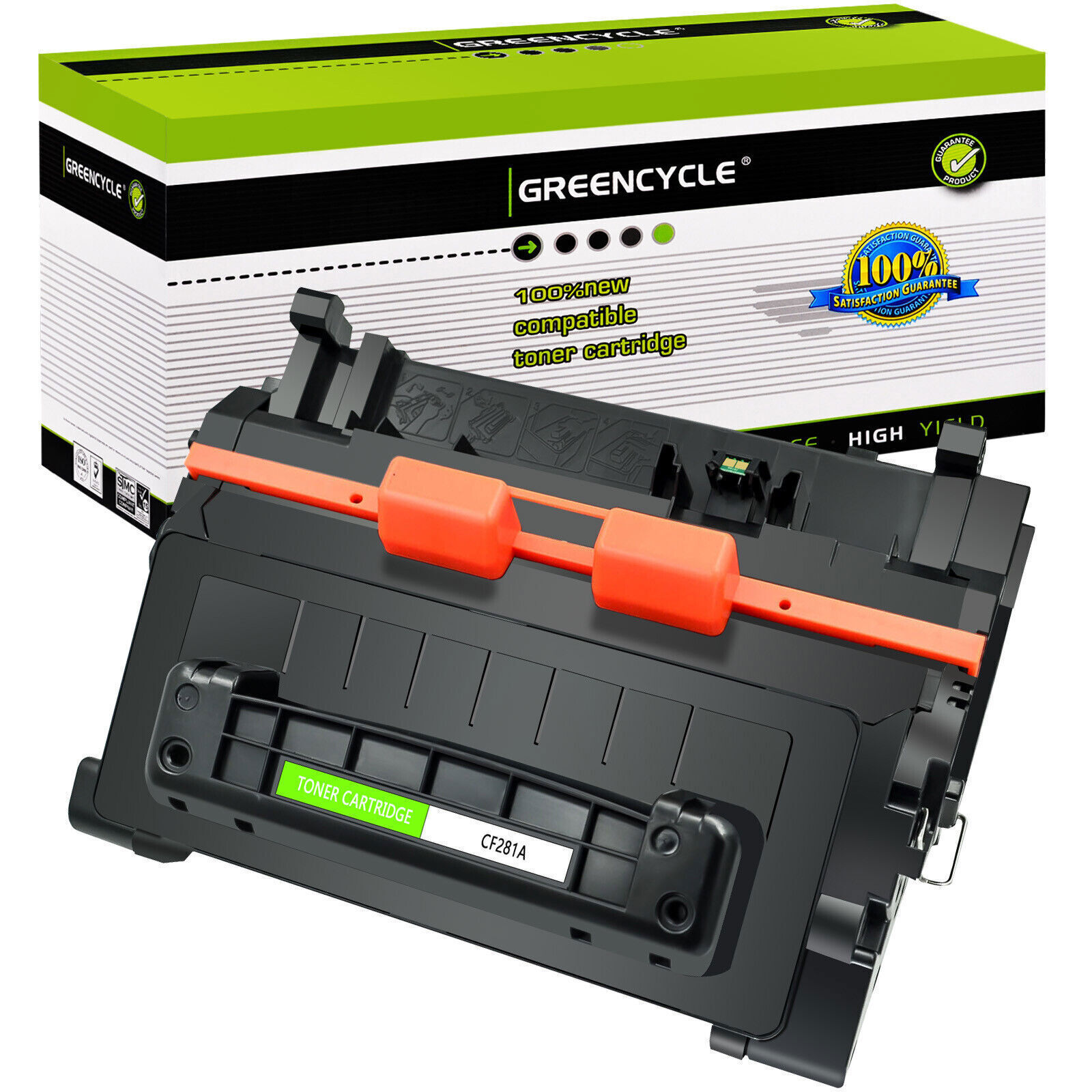 1PK greencycle CF281A Black Toner cartridge For HP 81A LaserJet Enterprise M605n
