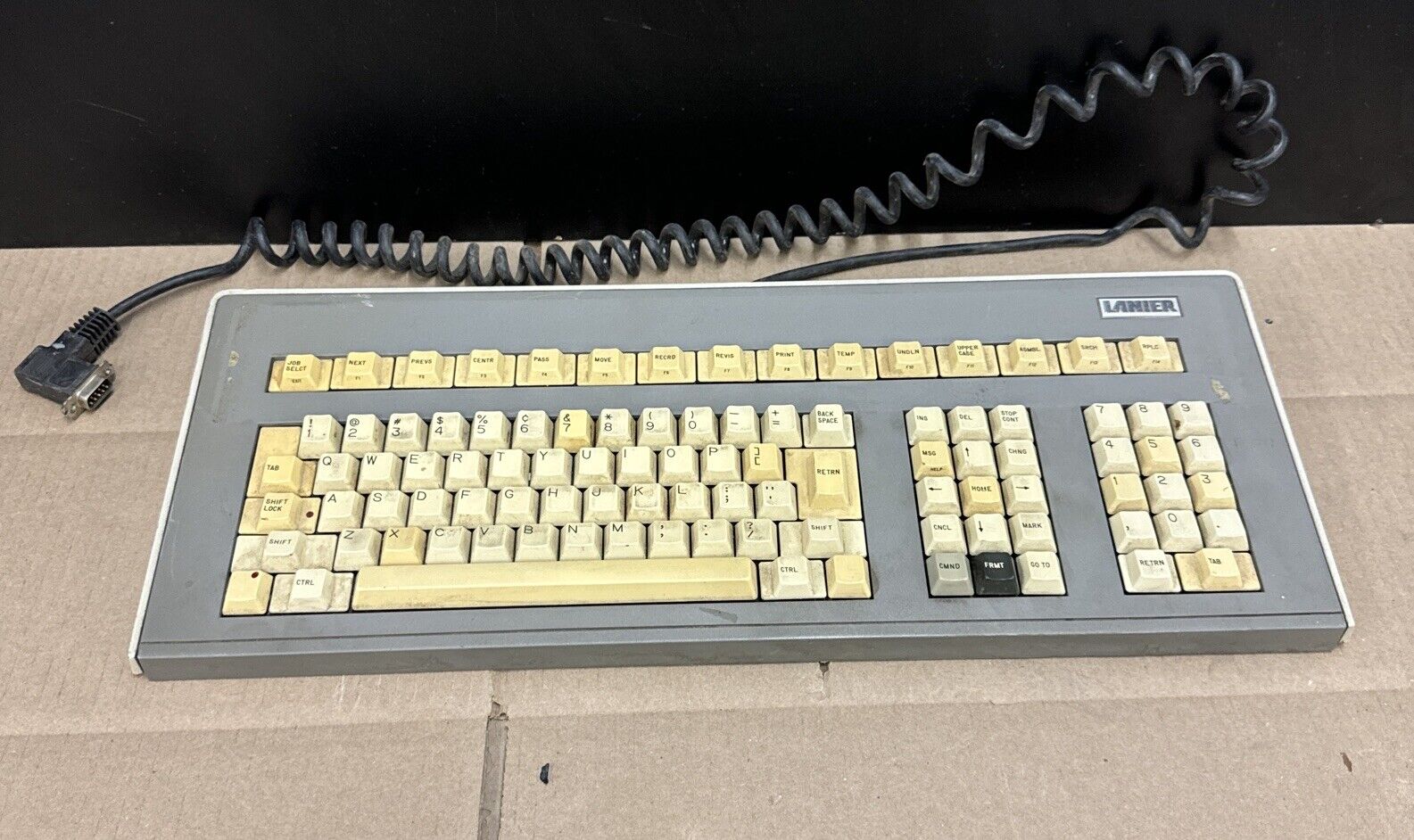 Lanier Computer Keyboard Ultra Rare Serial Connection
