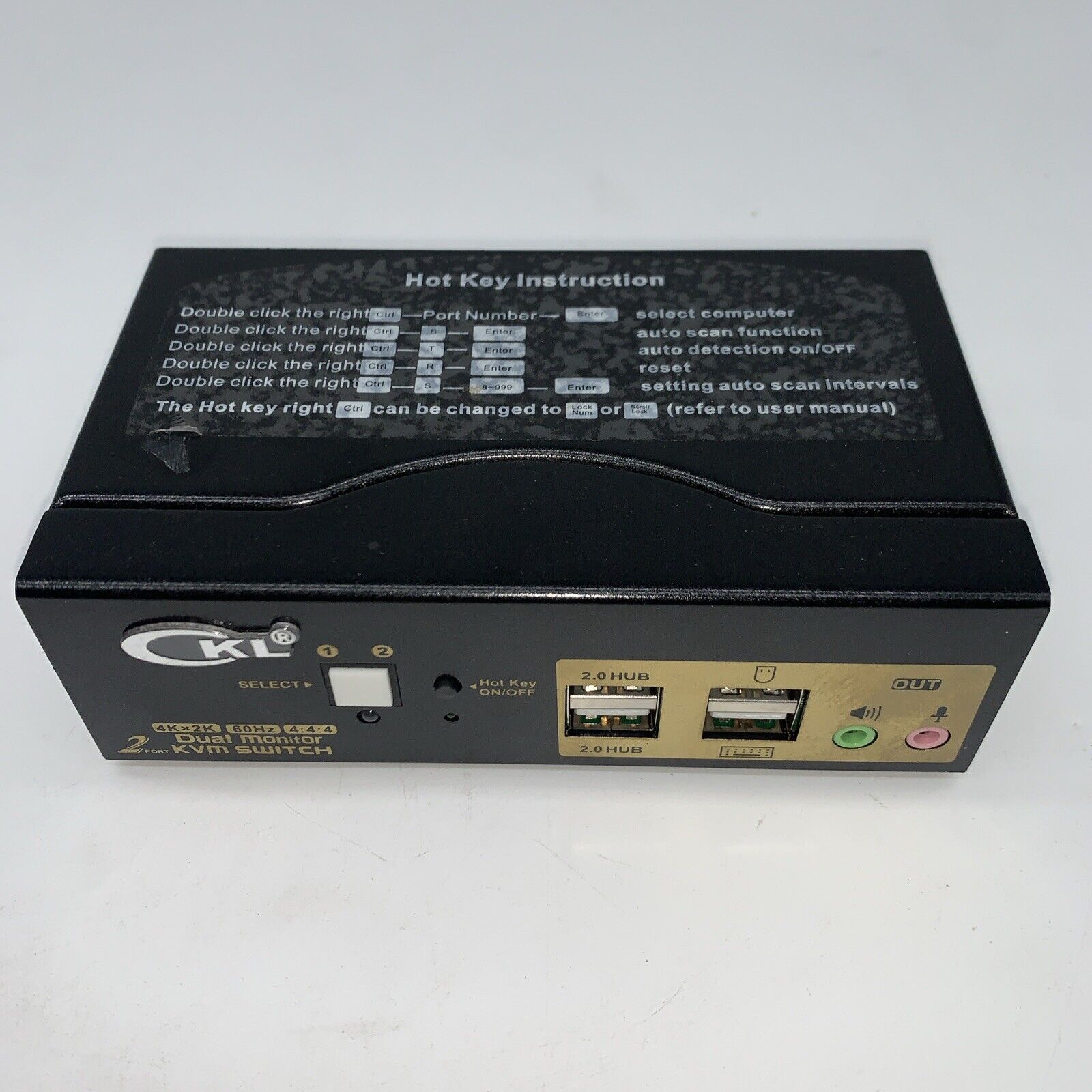 CKL 2 Port Dual Monitor Displayport KVM Switch DP KVM Switch 622-DH