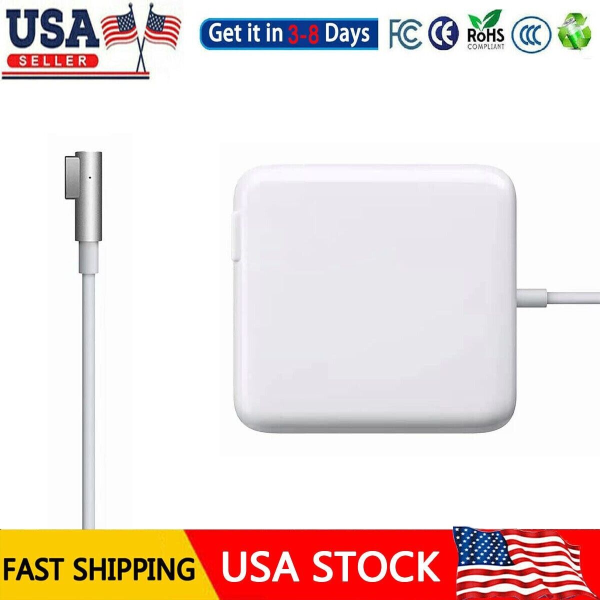 New Laptop AC Charger Adapter Power Supply for Apple MacBook Pro 60W 16.5V 3.65A